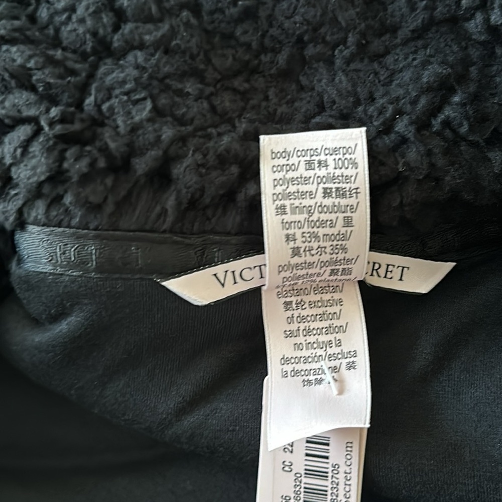 VICTORIA'S SECRET Cozy Fleece Full-Zip Mock Neck Jacket Size L - Picture 12 of 12
